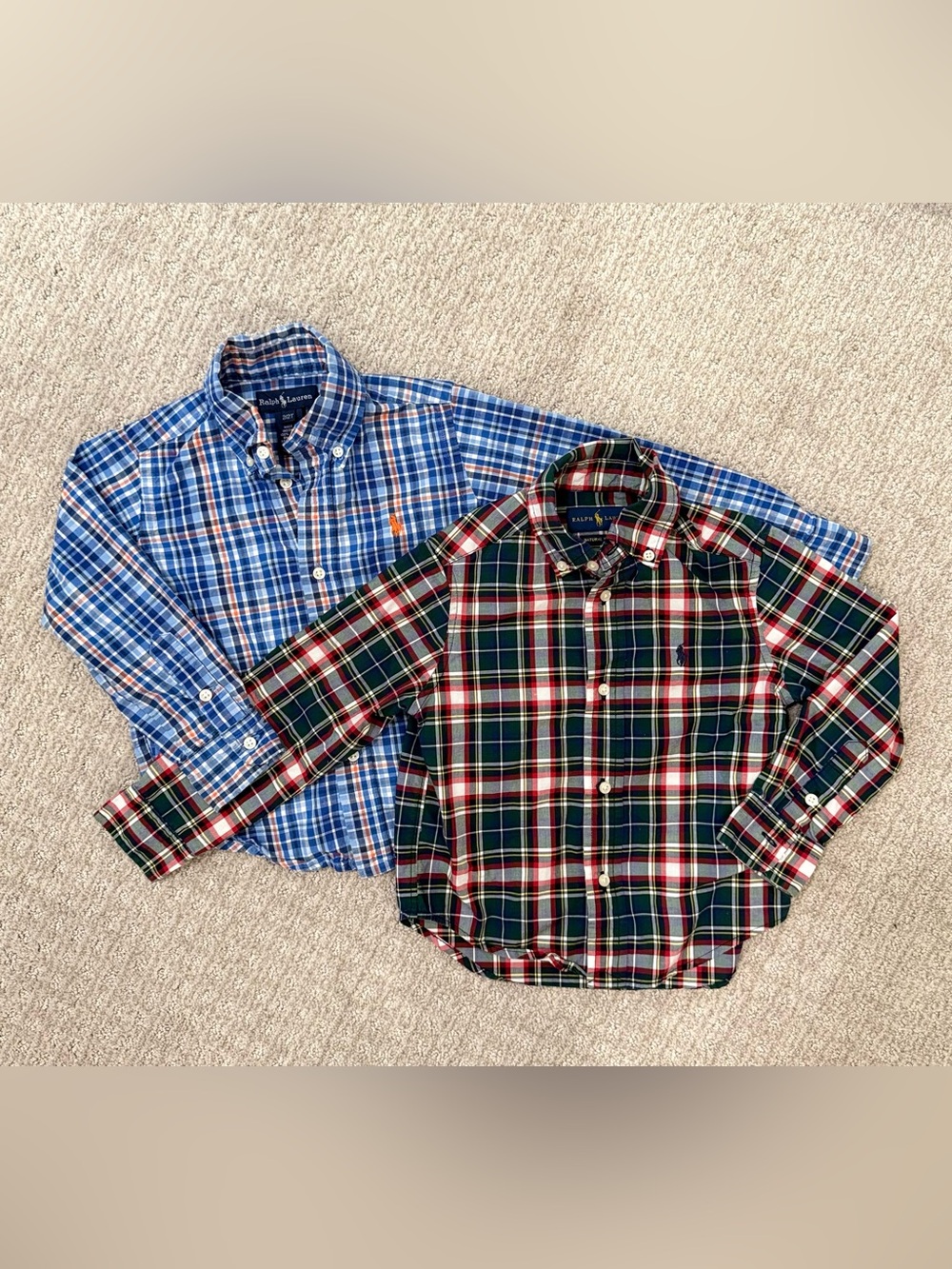 Set of 2 Ralph Lauren Boys' Plaid Button-Down Shirts, Size 2T